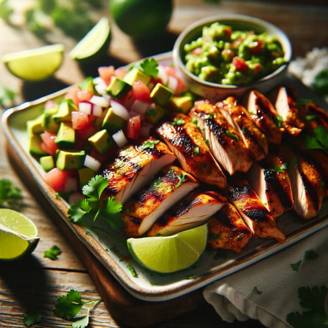 Lime Grilled Chicken with Avocado Salsa